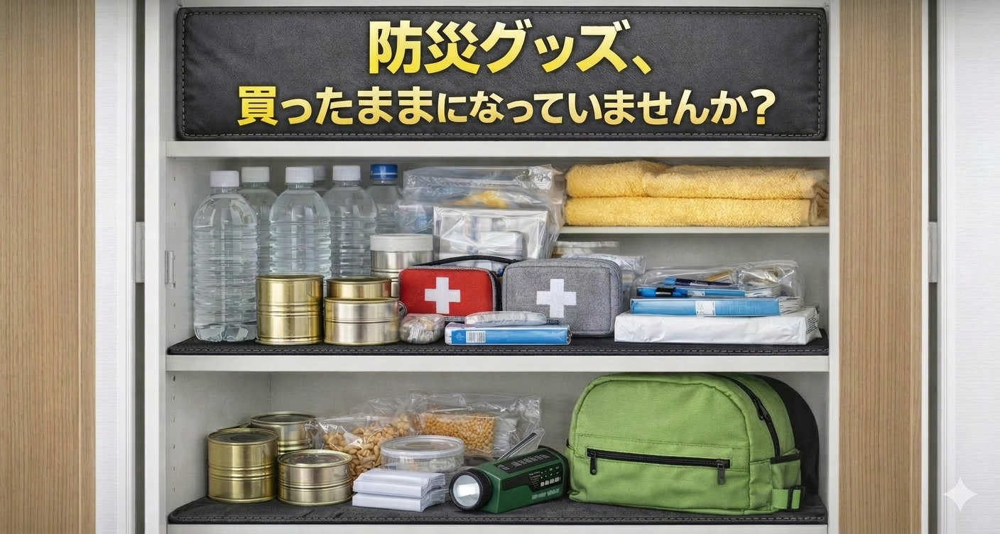 防災グッズ、買ったままになっていませんか？